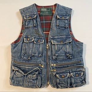 Vintage Polo by Ralph Lauren Kids Unisex Down Denim Vest Size Small